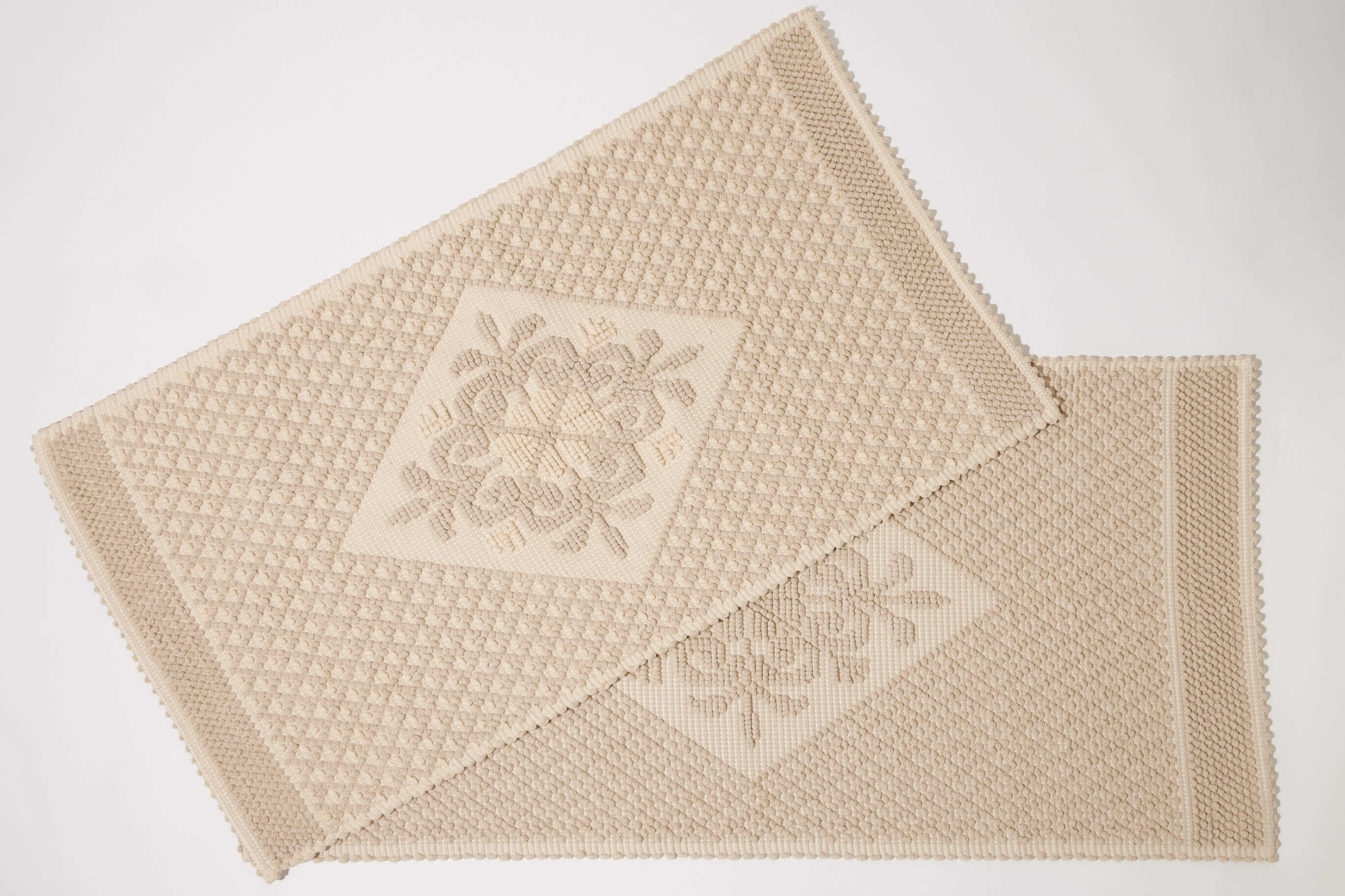 Rosamia - Textile brodé et tissé Coussins et tapis : Tapis Rombino Fango - 3